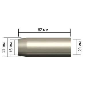 Сопло коническое 16х84 мм для 36KD